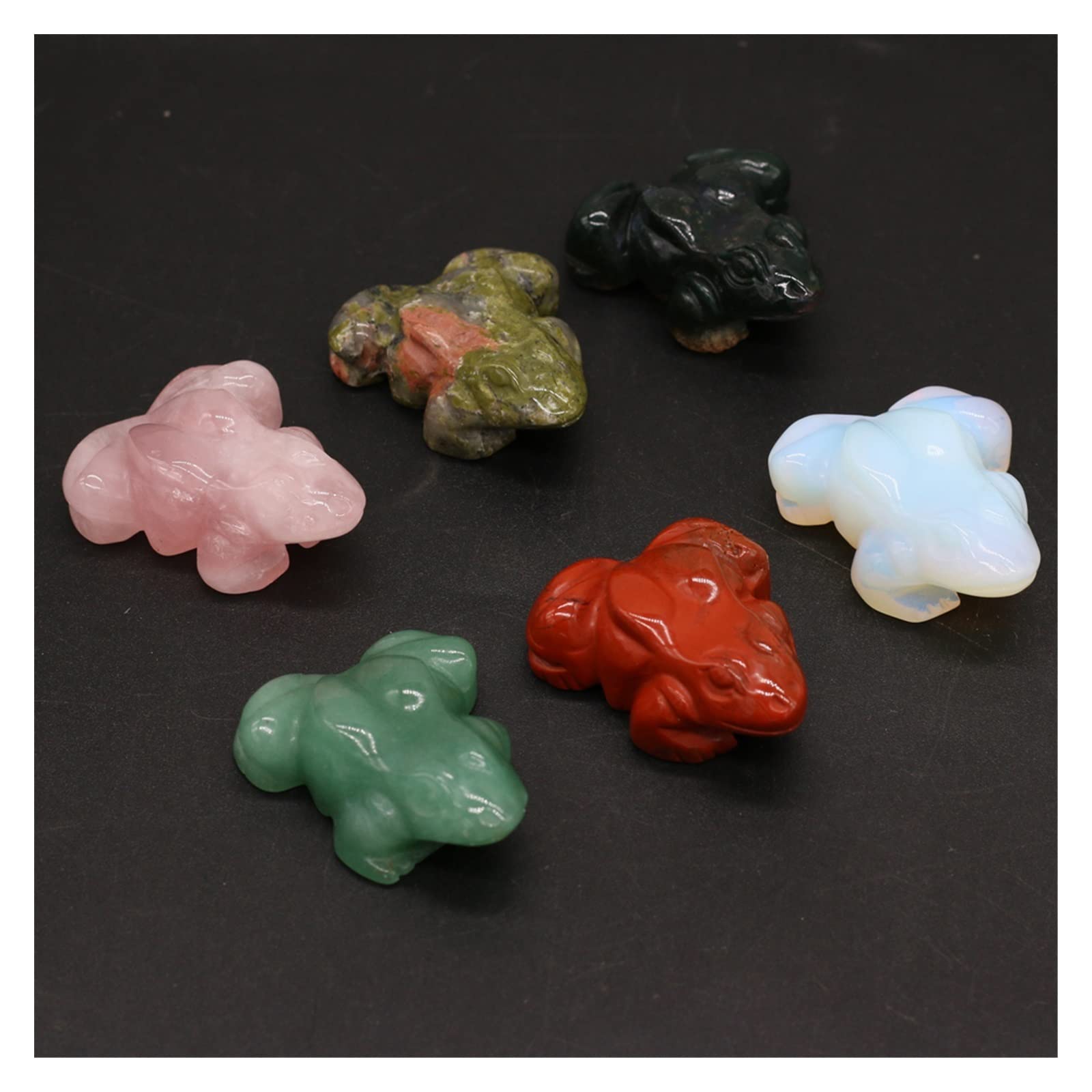 Amazon.co.jp: 天然石カエルの形のラフクォーツ瑪瑙宝石 DIY ホーム